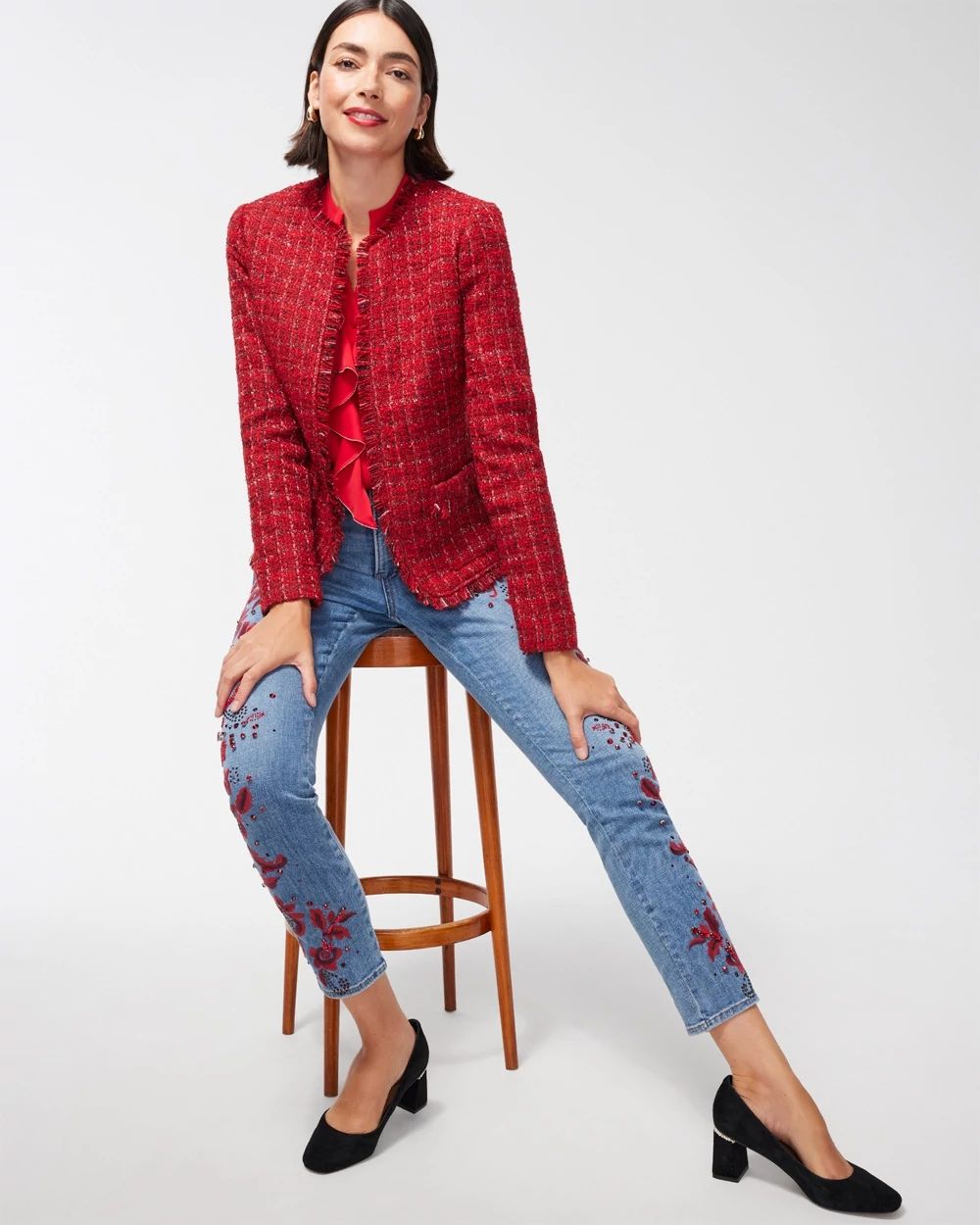 Tweed Fringe Jacket | Chico's Tweed Fringe Jacket | Chico's